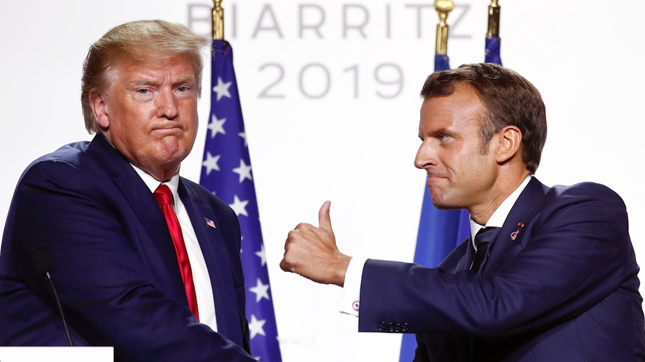 Donald Trump and Macron hold joint press conference at G7 summit – watch live