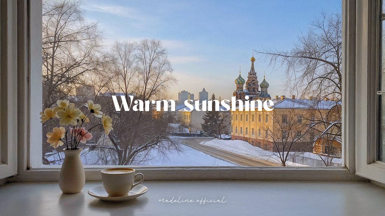 a slow winter day, warm sunshine and guitar playing quietly