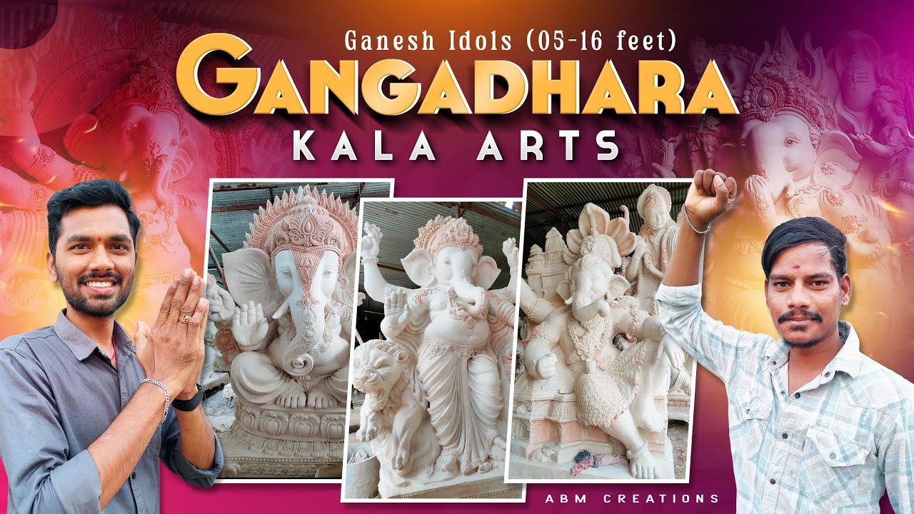 Ganesh Idols of Gangadhara Kala Arts | ABM Creations #ganeshidols