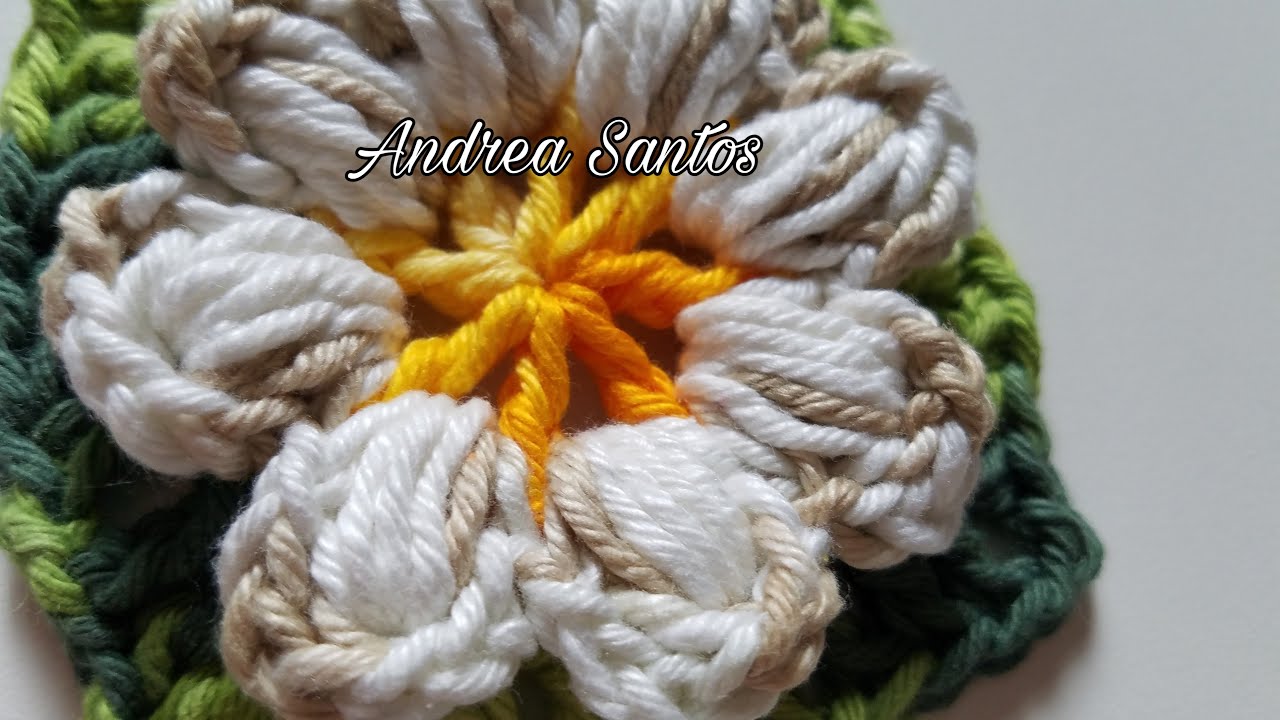 Flor Puff de Crochê (Remake)
