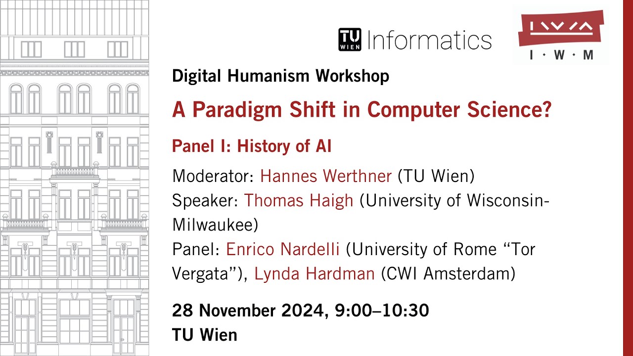 THOMAS HAIGH: History of AI (Panel I, Day 1)