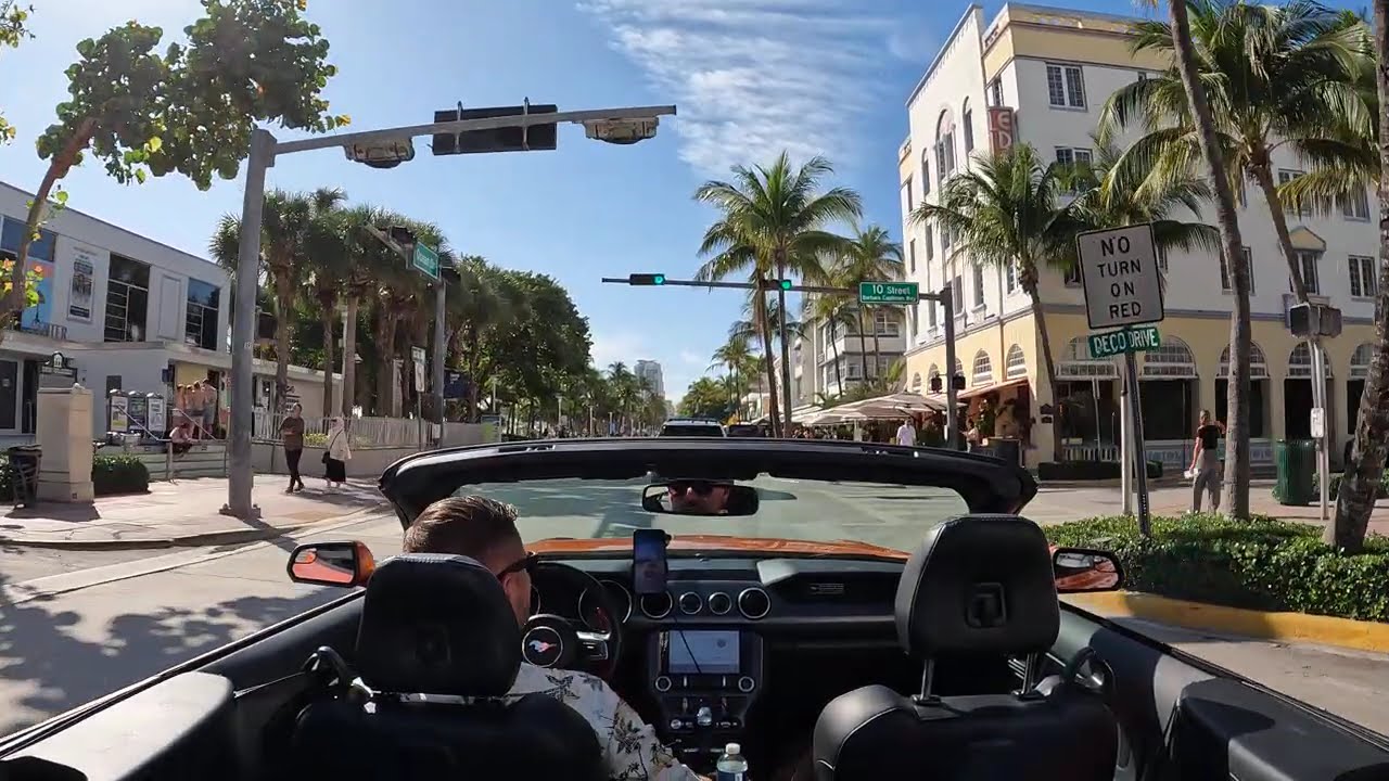 Ocean Drive Mustang GT Miami Beach Florida USA