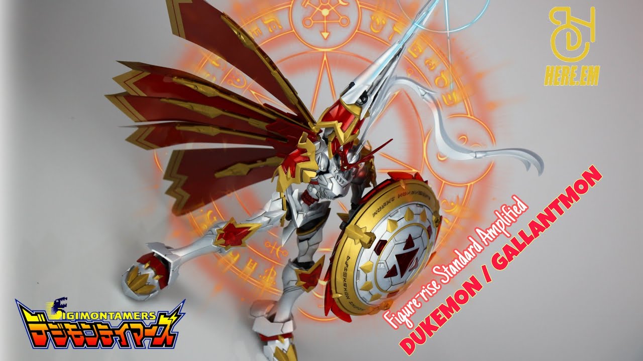 Hobby Time - Figure-rise Standard Amplified DUKEMON / GALLANTMON [Unboxing/Speed Build/Action Pose]