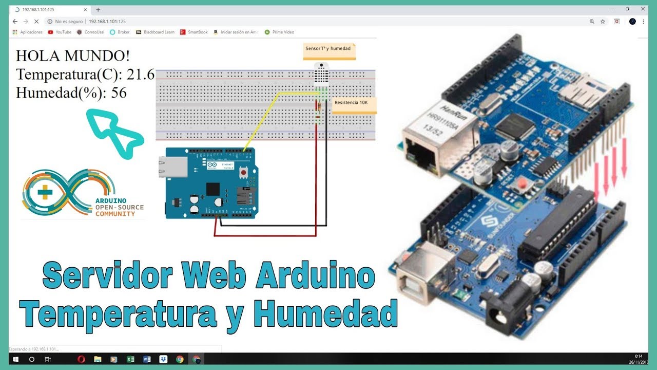 CÓMO HACER UN SERVIDOR WEB ARDUINO DE TEMPERATURA Y HUMEDAD