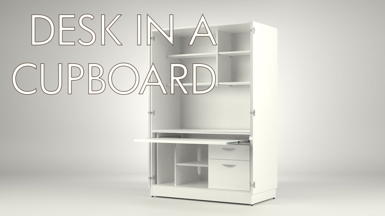 Desk in a Cupboard - Home & Office Made Easy