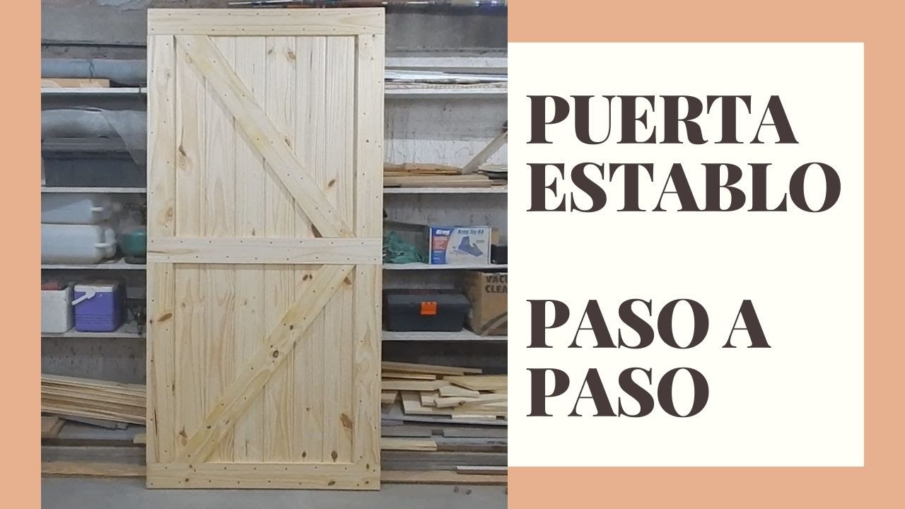 Como hacer una puerta establo!! SUPER FACIL(Sliding Barn Door)EASY woodorking easy proyect