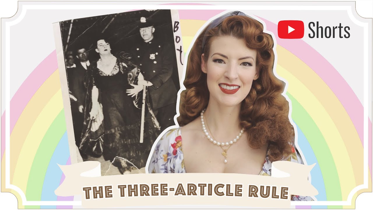 What Is The Three Article Rule? Queer History #shorts