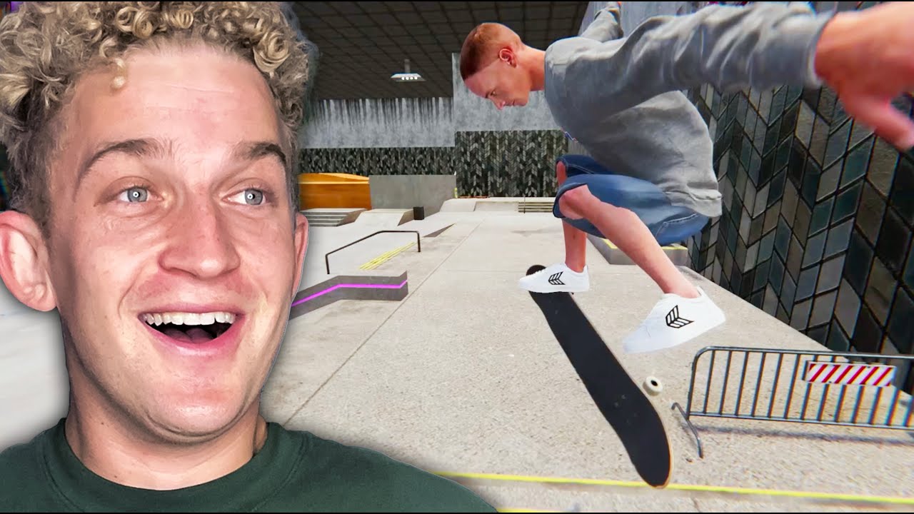This indoor skate park is HARD to skate!