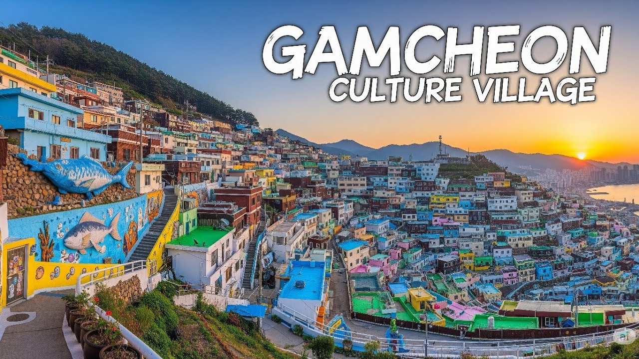 🌈 Walking Through Gamcheon Culture Village | Busan, South Korea 🇰🇷