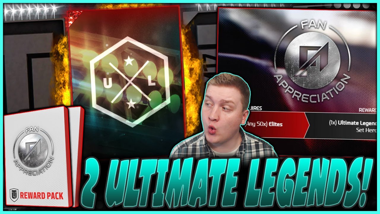 2 ULTIMATE LEGEND PULLS!! | FAN APPRECIATION PACKS!! | MUT 17 ULTIMATE LEGENDS