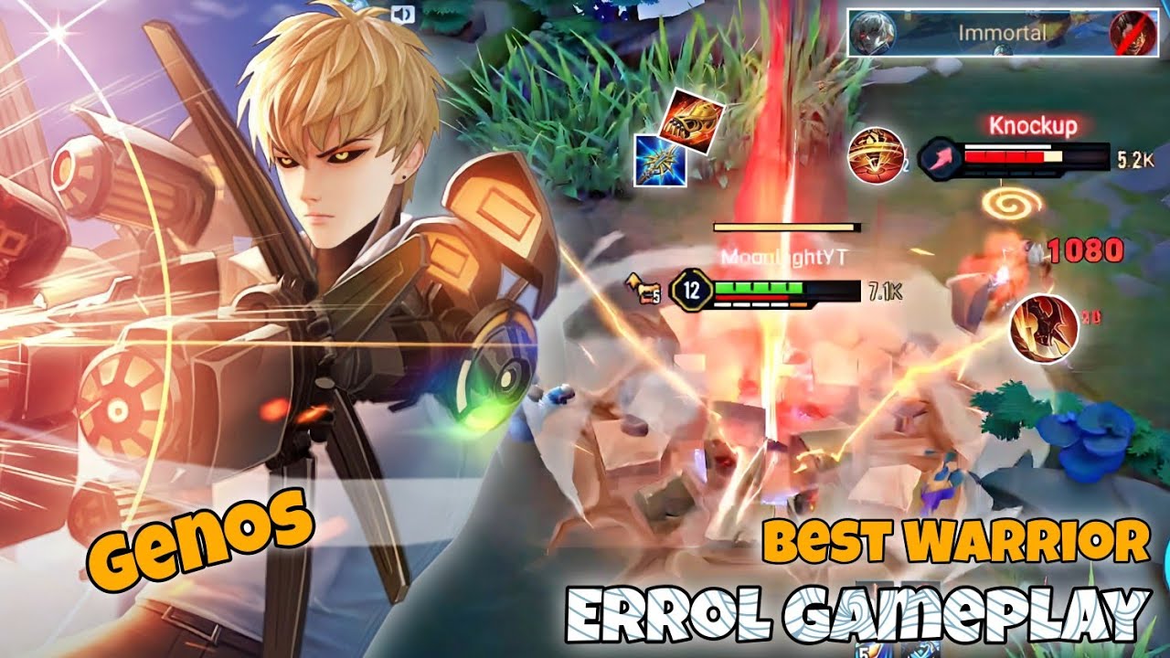 Errol / Genos Slayer Lane Pro Gameplay | One Of The Best Warrior | Arena of Valor Liên Quân mobile