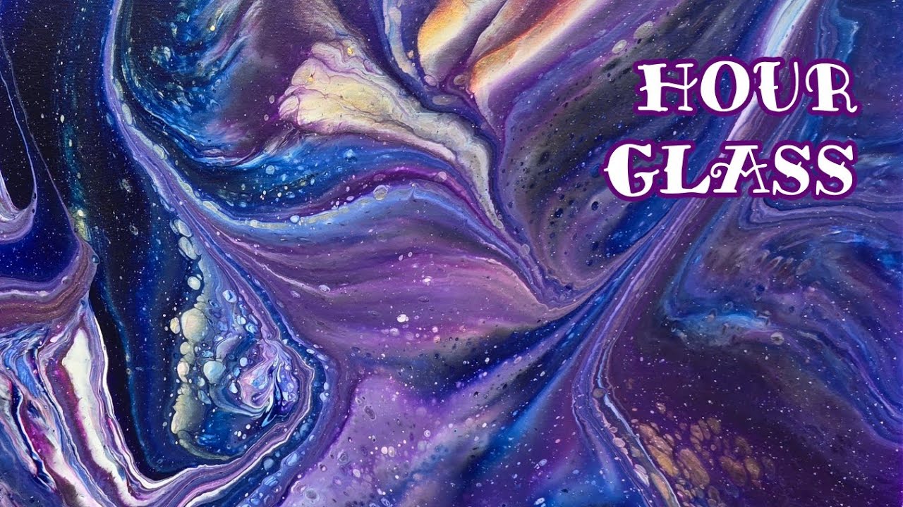 Hour Glass ✨️ Mesmerizing Swirls With Wandering Straight Pour Technique!