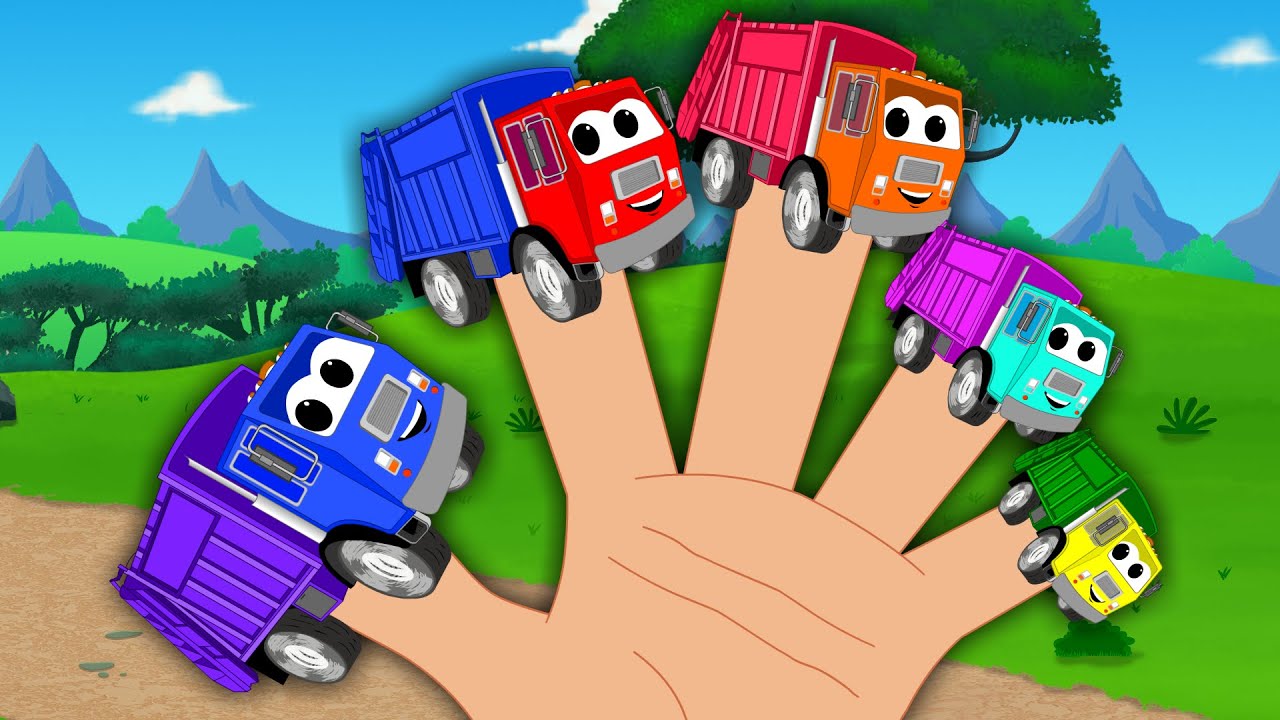 Ralph and rocky | Garbage Truck Finger Family