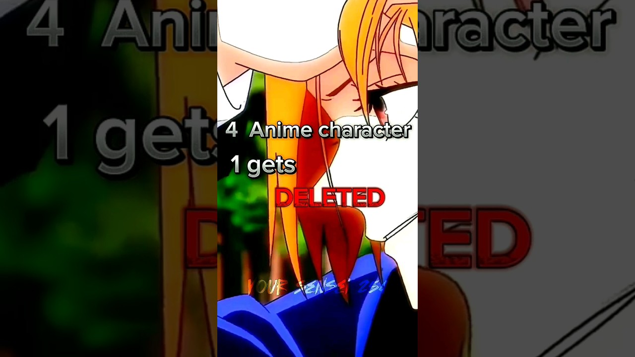 4  Character 1 gets deleted😨#jujutsukaisen #shorts #animeedit #demonslayeredit