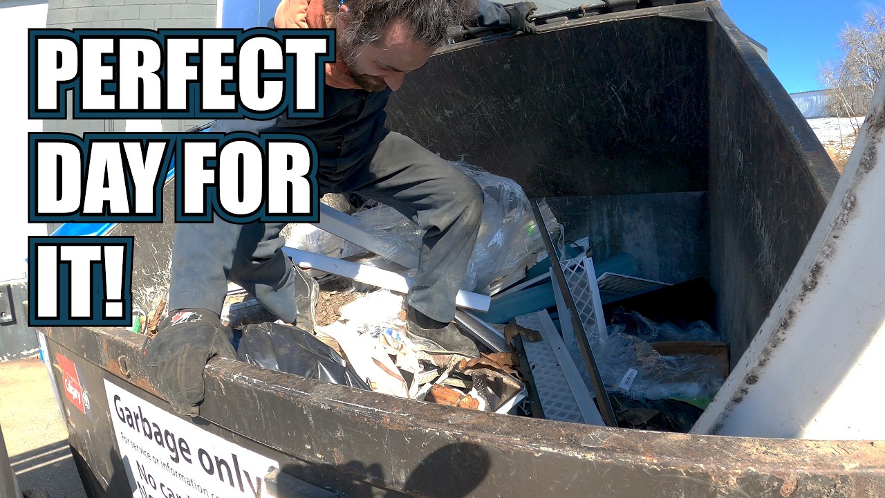 Dumpster Diving and Street Scrapping - Perfect Day For It!