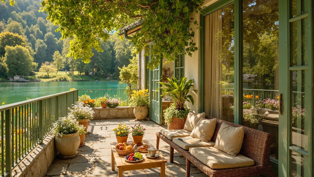 Summer Escape by the Water 🌼 Relaxing Piano Ambience
