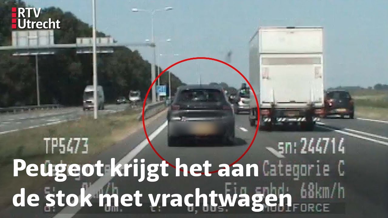 Verkeerspolitie: Politie zet bumperklevend vrachtwagentje aan de kant | RTV Utrecht