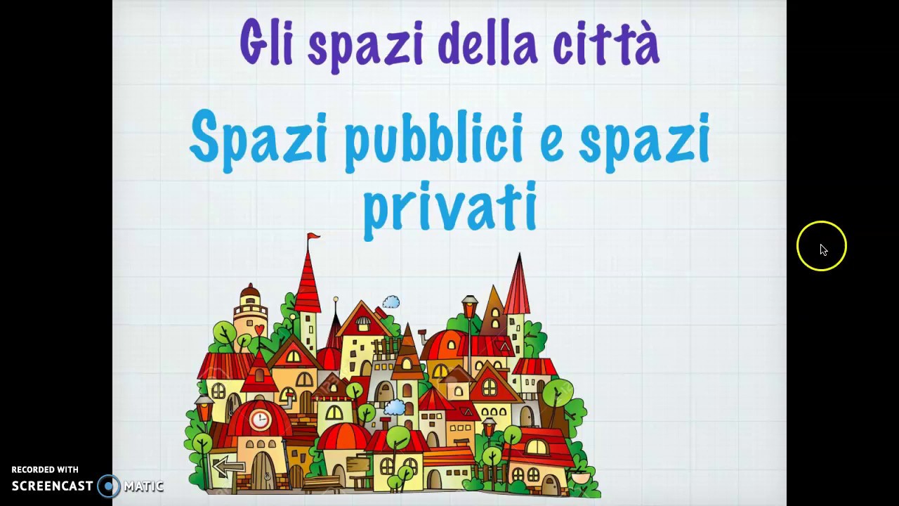 Gli spazi della città