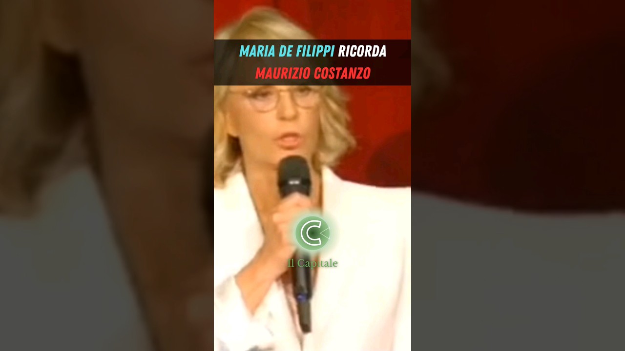 Maria De Filippi ricorda Maurizio Costanzo #ilcapitale #mauriziocostanzo #defilippi #mariadefilippi