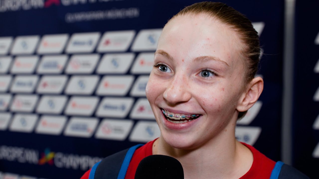 Ana Barbosu (ROU) Interview - 2022 European Championships - Floor Exercise Final