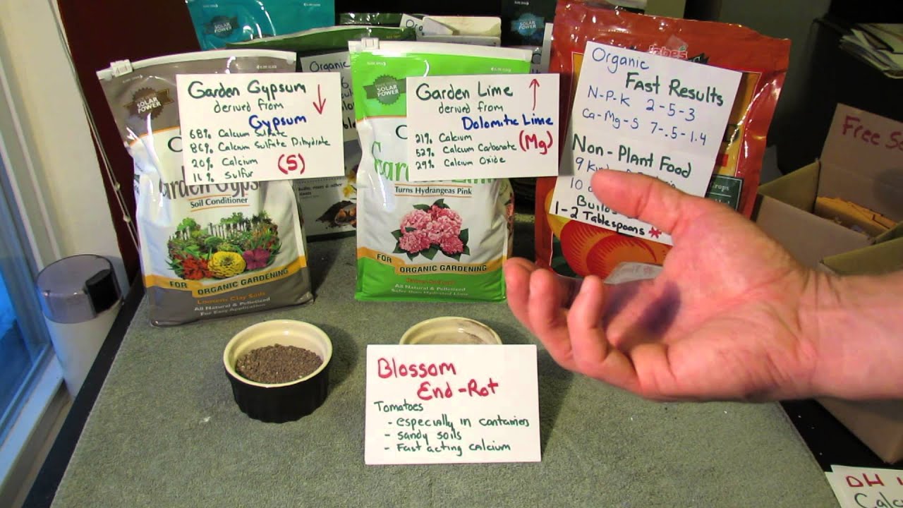 Understanding Garden Calcium: Dolomitic Lime, Gypsum, Slow & Fast Release, pH effects - TRG 2014