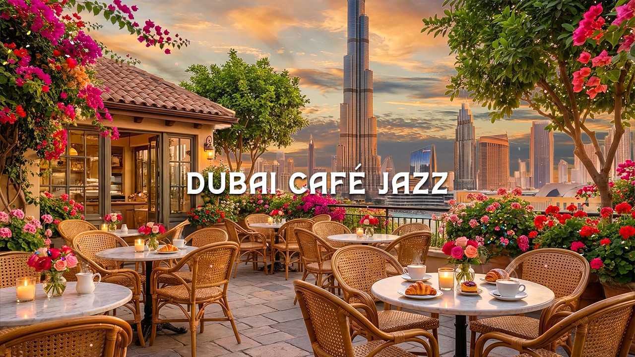 Dubai Spring Café Morning ☕ Chill Bossa Nova & Relaxing Jazz Music for Reading, Study, Calm Focus