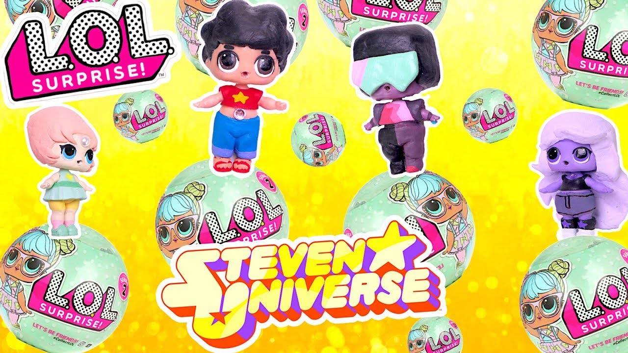STEVEN UNIVERSE Toys LOL SURPRISE Dolls Series 2 Wave 2 Custom Doll DIY Toy Tutorial Crystal Gems!