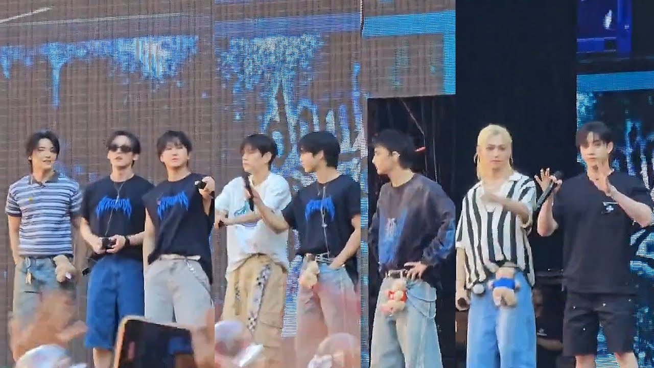 StrayKids Soundcheck For DominATE Concert in Madrid, Spain today