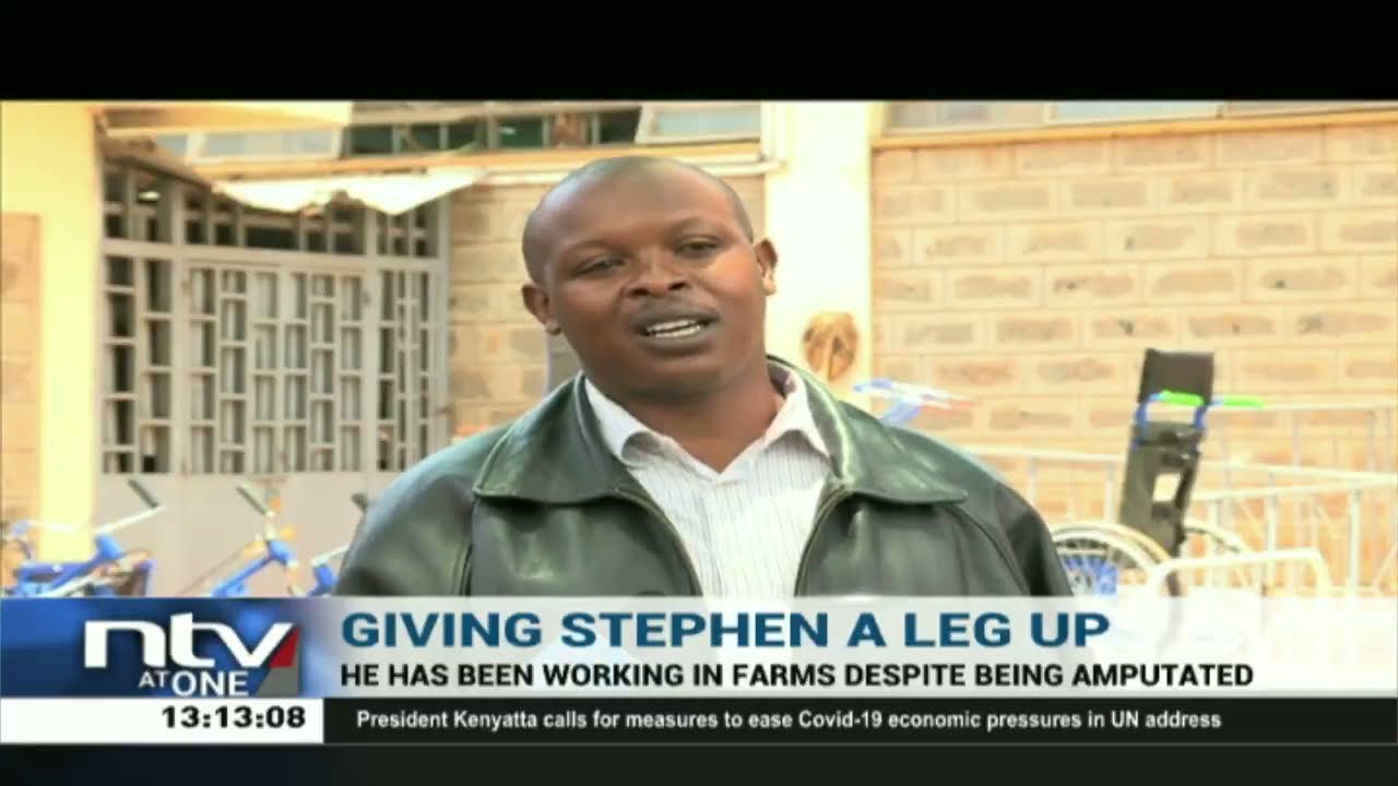 Stephene Chege to receive a prosthetic leg up