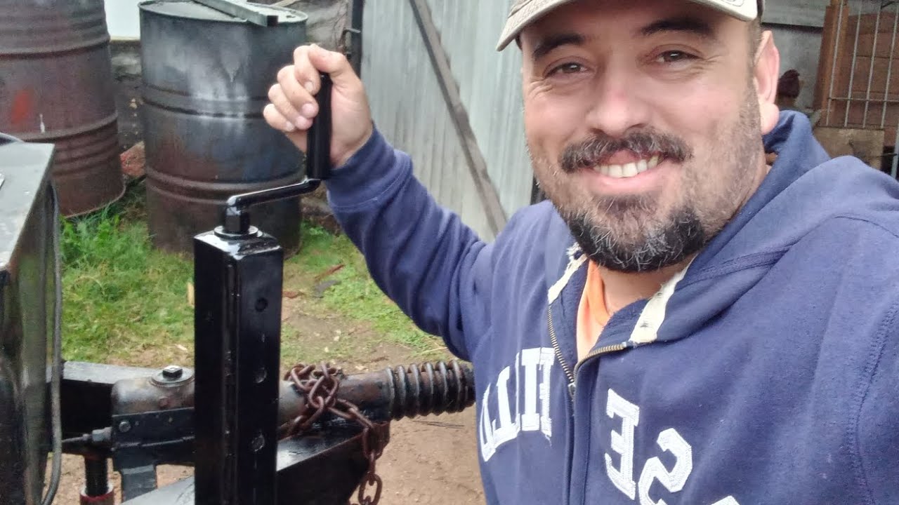 Te muestro como fabricar una pata de apoyo reforzada, regulable en altura para trailer pesado 💪💪💪