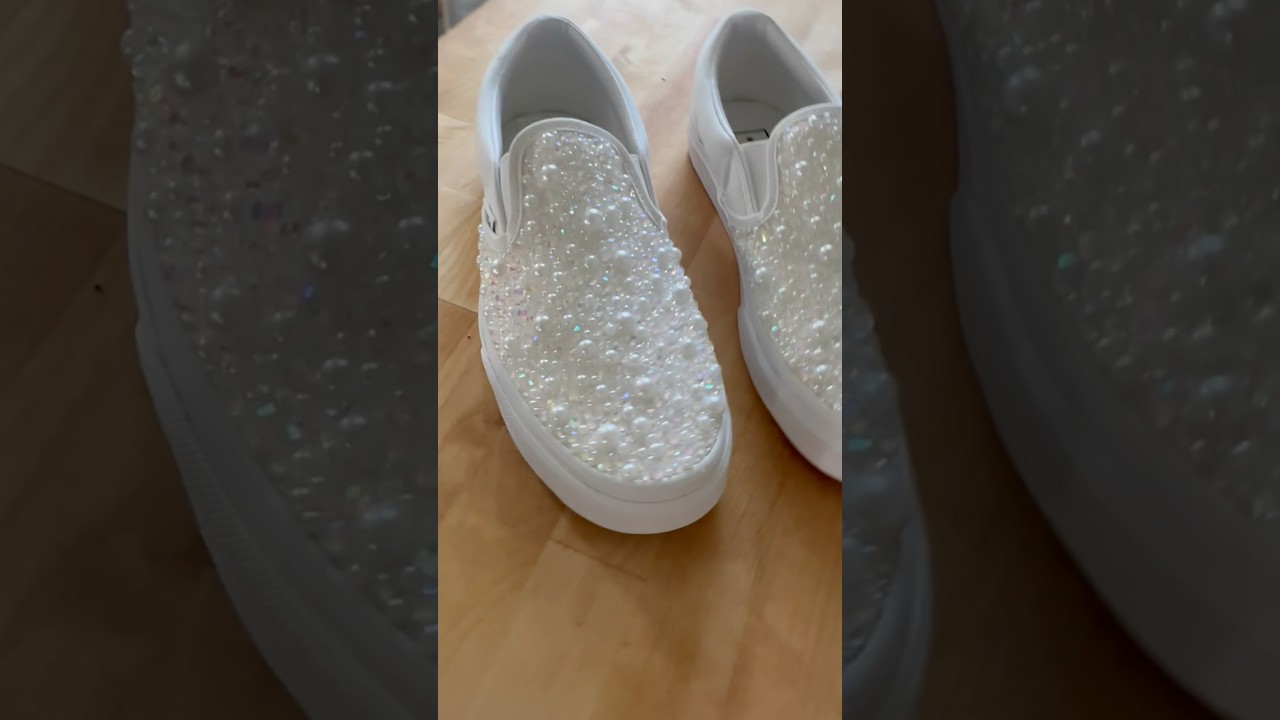 Why pay $200 for wedding shoes when you can DIY in 10 hours for $80? 😜 #diy #wedding #shoes