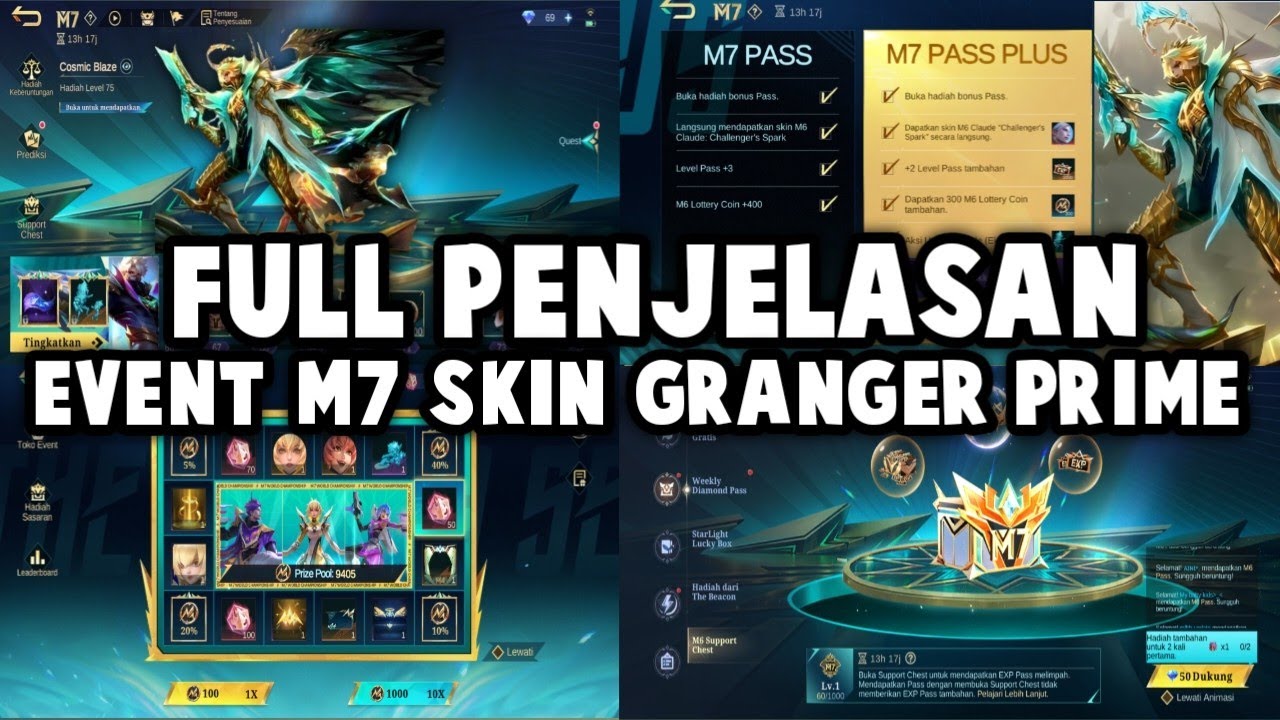 FULL PENJELASAN EVENT M7 SKIN GRANGER, CARA DAPETIN SKIN GRANGER M7 & PRIME PALING MURAH
