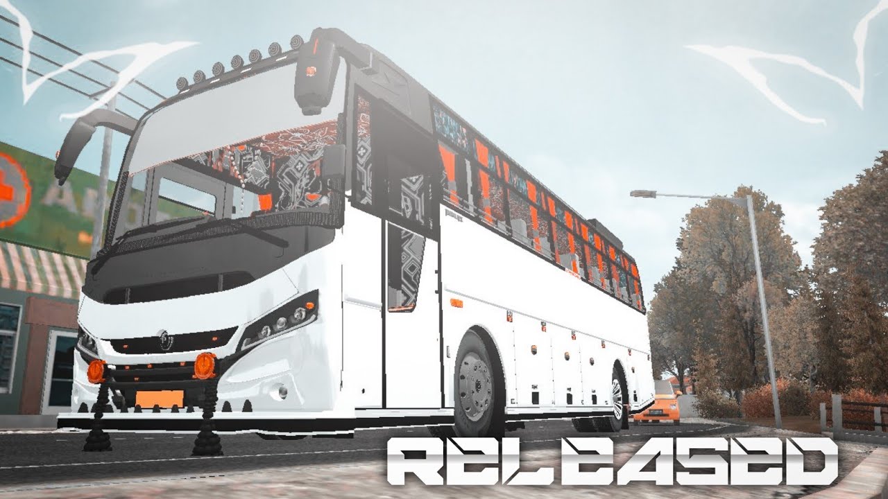 TVZ ZEDASTRA BS6 PLAIN WHITE AND COLOUR CODE LIVERY /FOR BUSSID