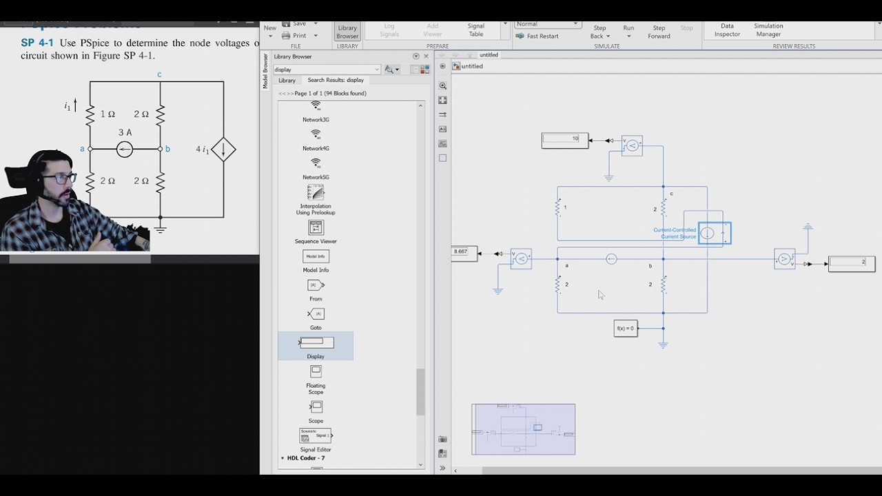 MATLAB Simulink Tutorial 2 - Current Controlled Current Source and Node Voltage