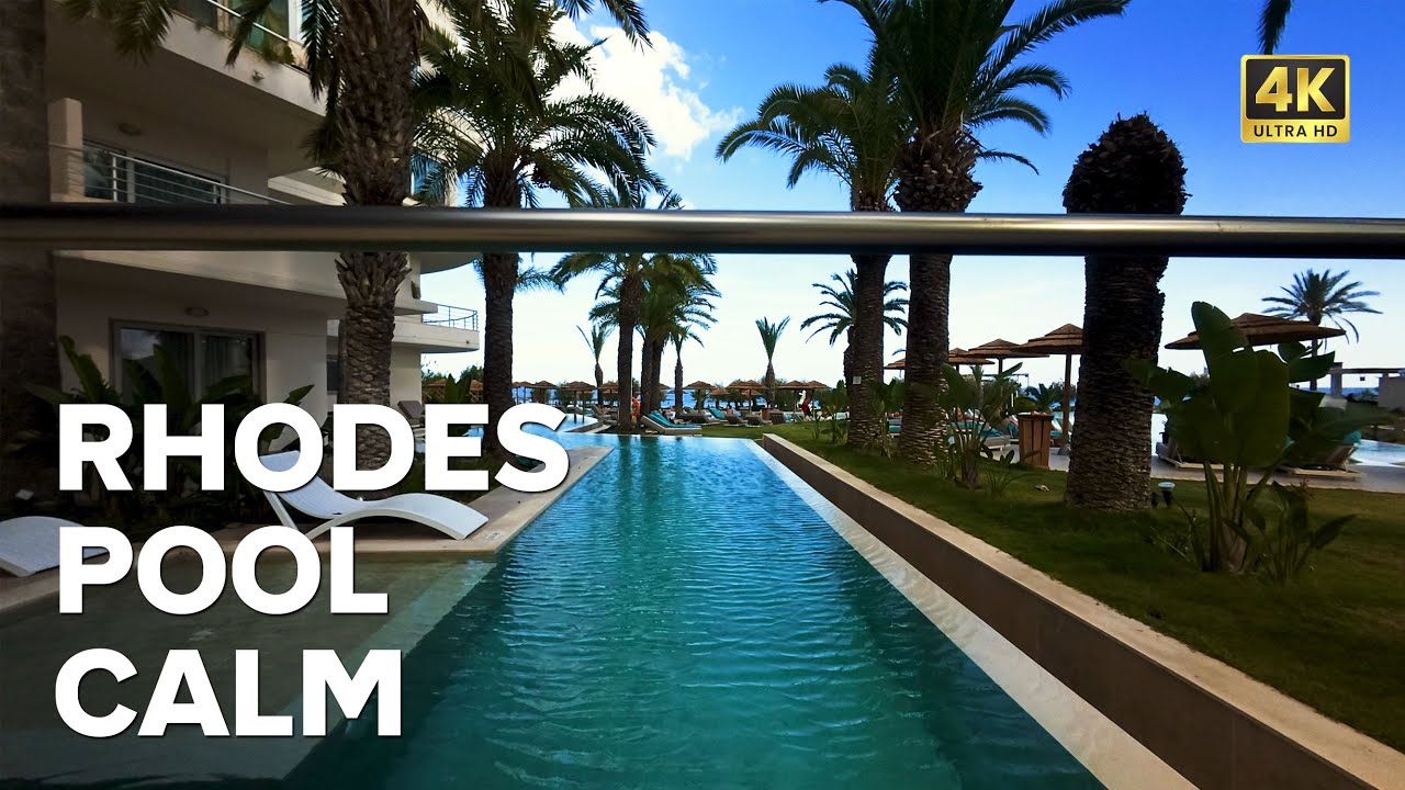 Rhodes Poolside Serenity | 16min Chill Relaxation & Mind Flow
