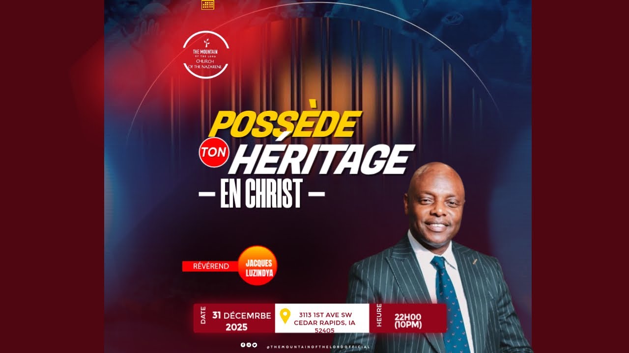 Possède ton héritage en Christ - Rév. Jacques Luzindya