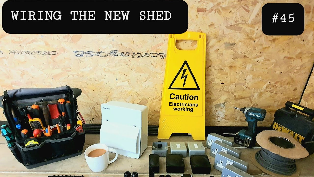 The shed rewire | Sockets & lights. (45)