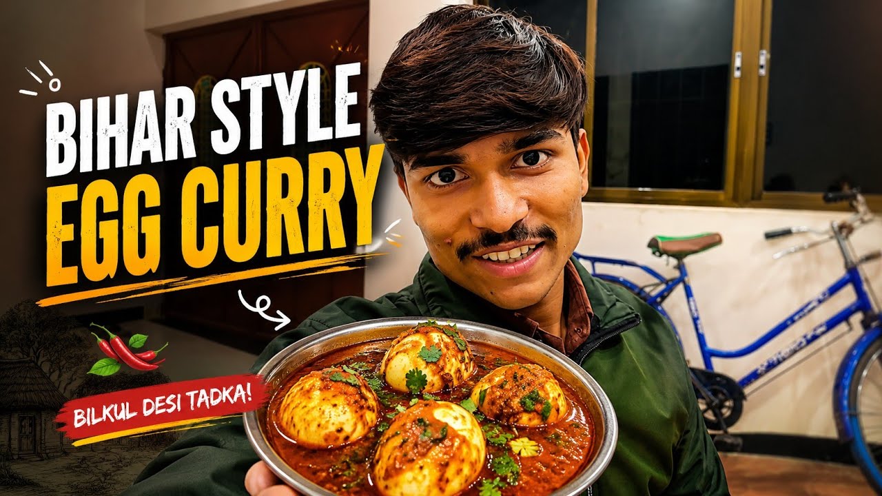 Patna Se Ghar Aakar Gaav Me Thand Ke Mausam Me Anda Banaya | Bihar Style Egg curry 
