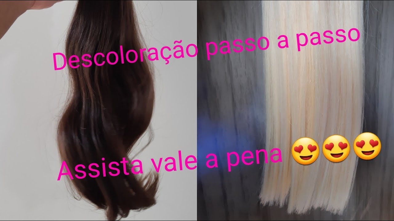 Descoloração Cabelo Brasileiro / Resultado incrível 🙀😍