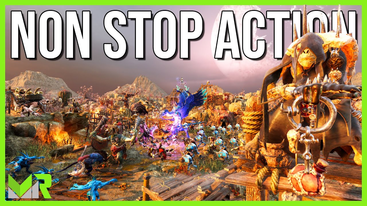NON STOP ACTION | Realms of Ruin | Orruk vs Tzeentch PVP Gameplay | 1vs1 | No Commentary