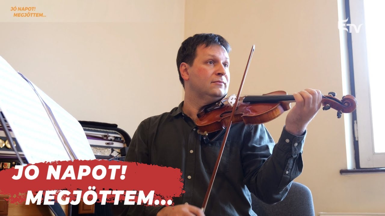 Jó napot! Megjöttem... Veress Csaba hegedűművész, oktató látta Badics Petrát vendégül