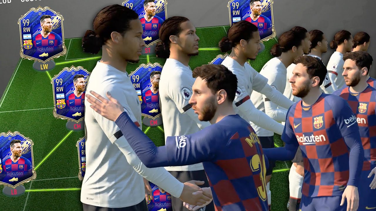 TOTY MESSI TEAM vs TOTY VAN DIJK TEAM - FIFA 20 Experiment!