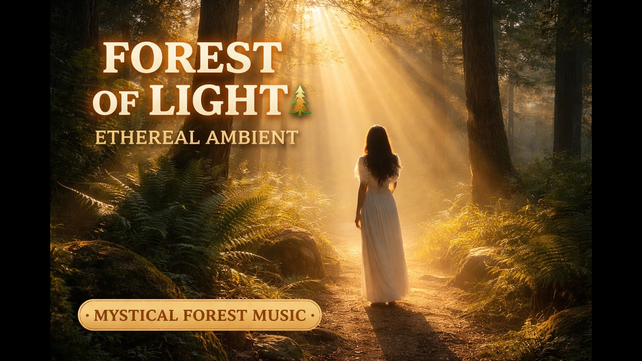 Forest of Light 🌲 Ethereal Ambient | Mystical Forest Music for Relax, Sleep & Meditation