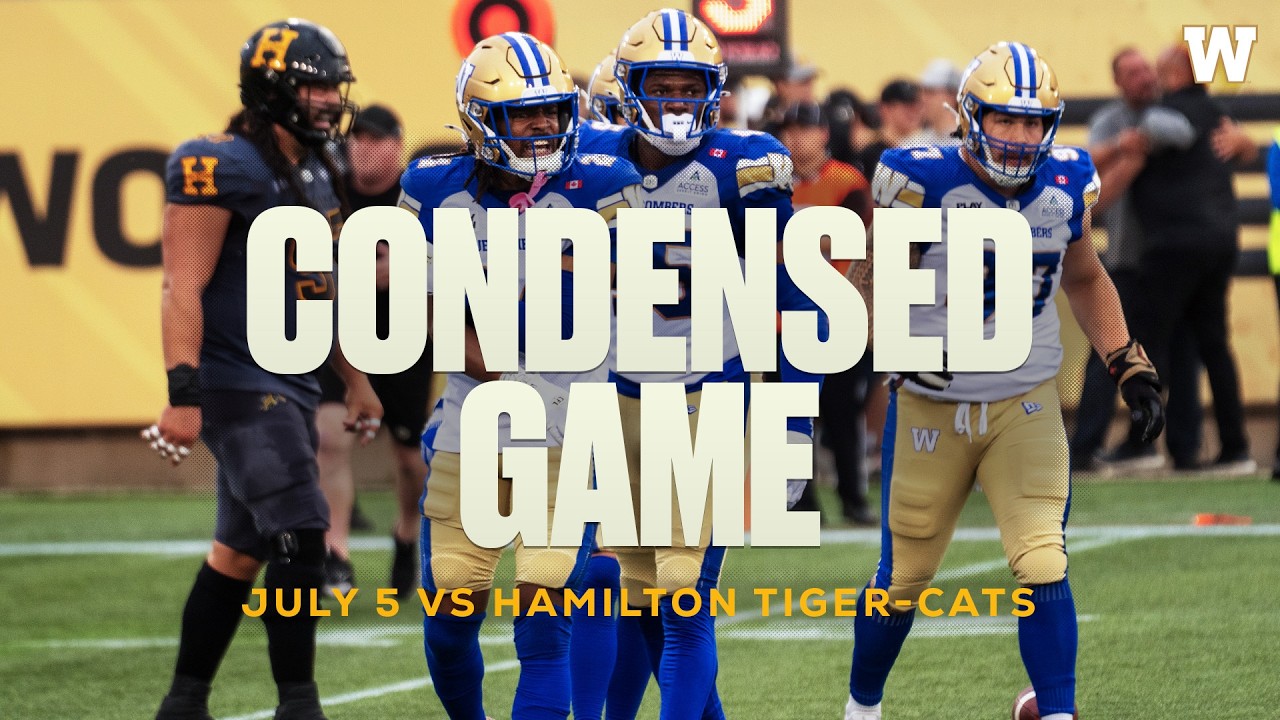 ОБЗОР МАТЧА ЗА 30 МИНУТ | Winnipeg Blue Bombers против Hamilton Tiger-Cats - 5-я неделя | 07.05.2026