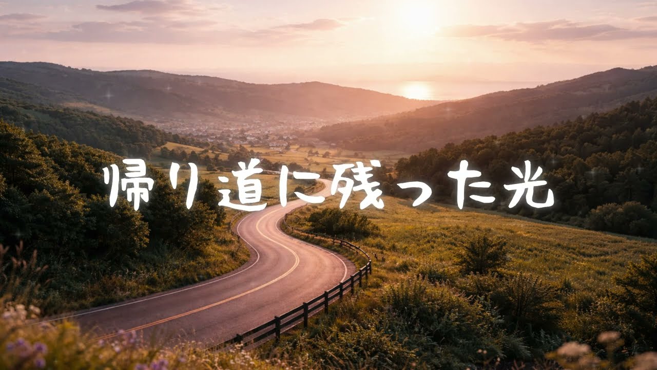 帰り道に残った光