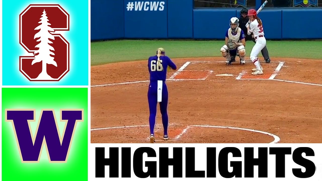 Washington vs Stanford Highlights | College Softball World Series | 2023 College Softball