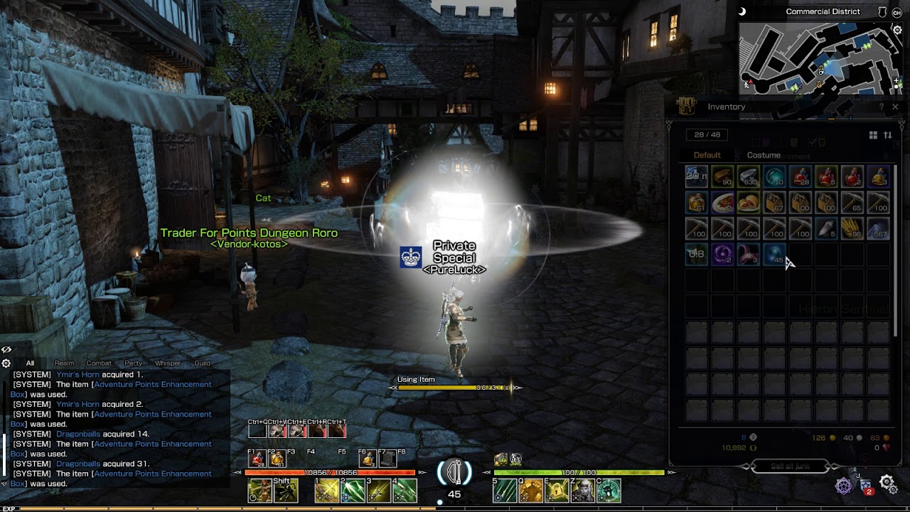 Bless Online JP - Opening 10 Adventure Points Enhancement Boxes