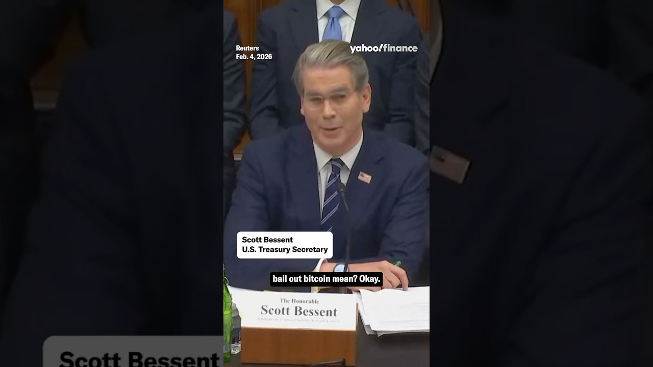 Bessent on bailing out bitcoin: 'I do not have that authority'