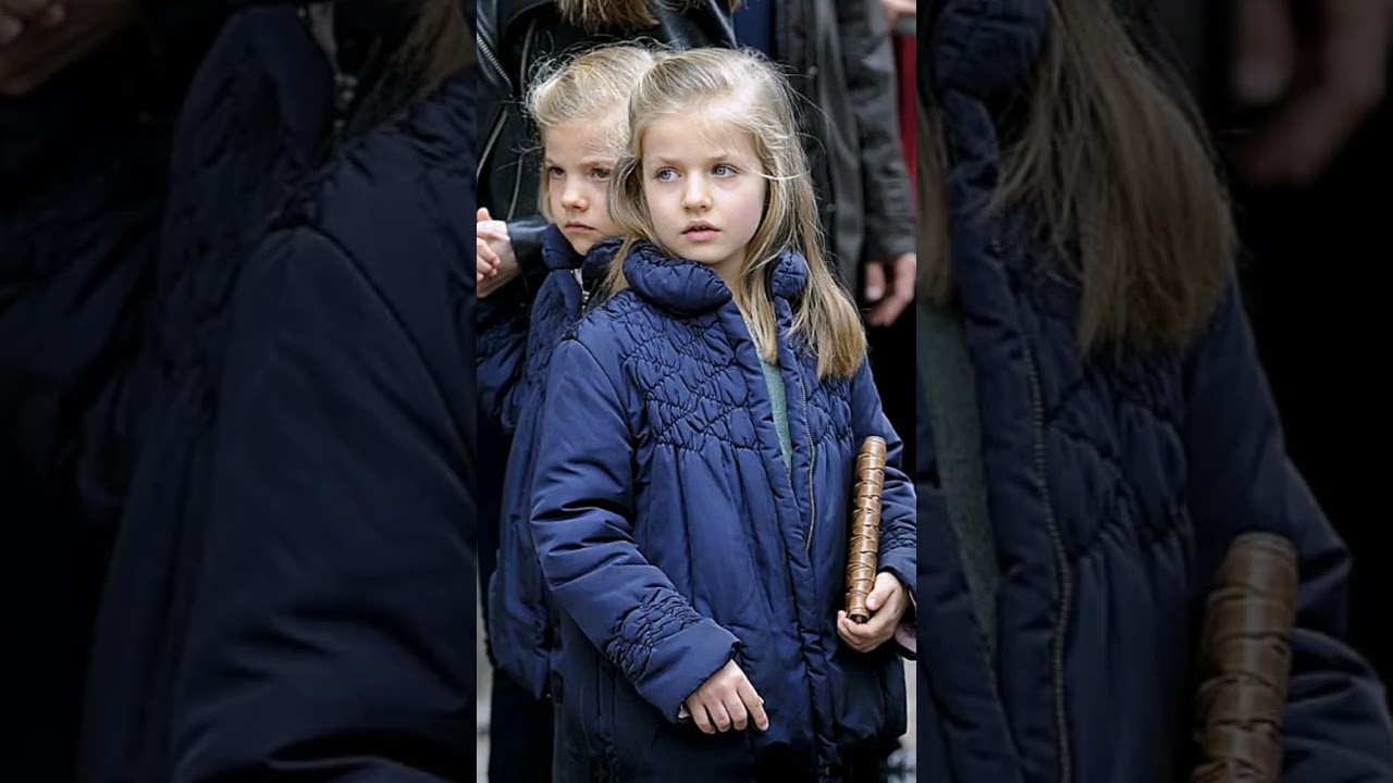 childhood photos of Princess Leonor and Infanta Sof&iacute;a, they are so cute 🥰 #leonor_sofia