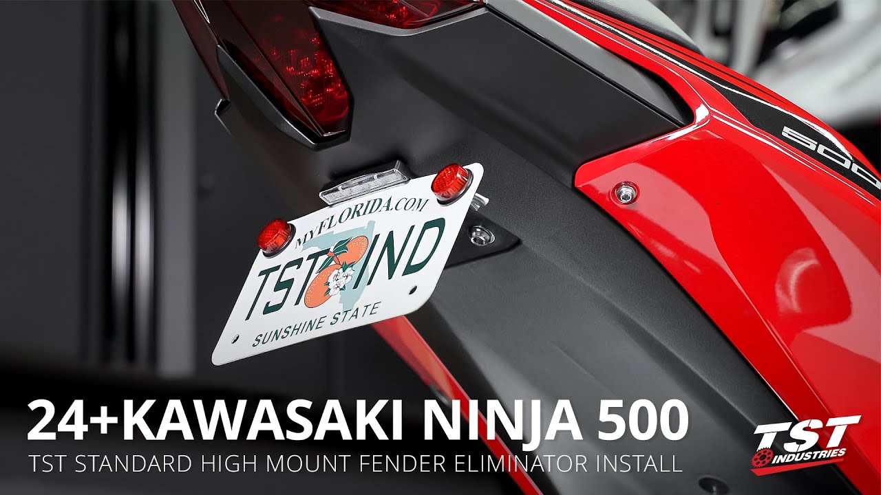 How To Install Fender Eliminator on 2024+ Kawasaki Ninja 500 by TST Industries